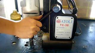 ATOLI  Portable Magnetic Drill Model TC38 [upl. by Yelyak]