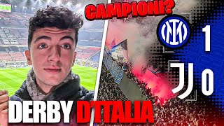 IN CURVA nel DERBY D’ITALIA Inter Juventus 10 Live Reaction San Siro⚽️😍 IMPRESSIONANTE [upl. by Levram]