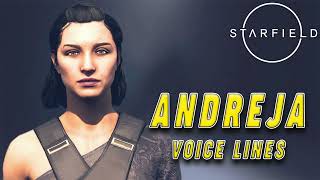 Starfield Andreja Voice Lines [upl. by Ihsar]