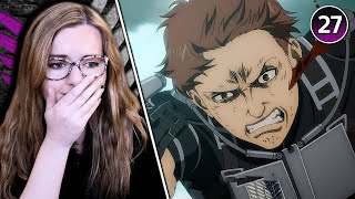 GET REKT FLOCH  Attack On Titan Season 4 Part 2 Episode 27 Reaction [upl. by Aronaele119]