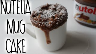 NUTELLA MUG CAKE RECIPE [upl. by Notsyrb]