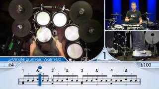 5Minute DrumSet WarmUp Advanced  Drum Lesson [upl. by Acinnad559]