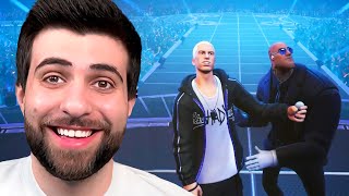 Fortnite EMINEM Concert Reaction Big Bang Event [upl. by Yemiaj]