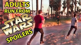 Star Wars Fans Run from Fake Spoilers PRANK [upl. by Roberto]