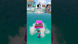 NOOB vs PRO vs HACKER vs HEROBRINE Car Jump Challenge 20 🥶 🚗 shorts beamngdrive [upl. by Ynetsed666]