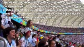 ARGENTINA  CORO BRASIL 2014  antiBrasil quotMaradona Mas Grande Que Pelèquot  LETRA TESTO [upl. by Leandro]