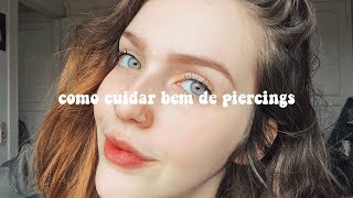 PIERCING NO NARIZ  Como não deixar inflamar [upl. by Ahsinoj571]