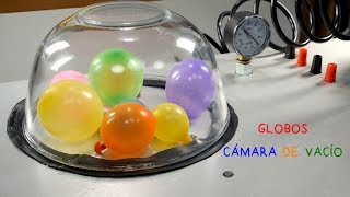 Globos al Vacío y Más Experimento en Cámara de Vacio [upl. by Giamo]