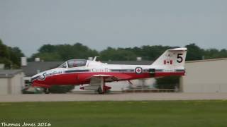 RCAF Snowbirds Demo w Aircraft change  Oshkosh 2016 [upl. by Coates146]