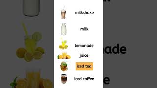 drinks 2 learndrinksinenglish englishpracticedailyenglishenglishforbeginnerseducationbeverage [upl. by Noiz]