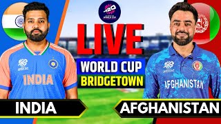 India vs Afghanistan T20 World Cup Match  Live Score amp Commentary  IND vs AFG Live  AFG Batting [upl. by Burgwell]