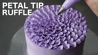 Petal tip ruffle masterclass  Cake Decorating For Beginners [upl. by Archambault]