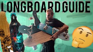 LONGBOARD GUIDE  Which Longboard Should You Buy [upl. by Yecal]