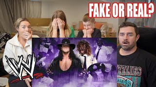 New Zealand Family Watch WWE For The First Time Undertaker and Mick Foley HELL IN A CELL MATCH [upl. by Damas]