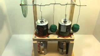 Two Cylinder Pop Can Stirling Engine [upl. by Enirol]