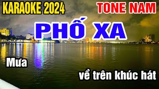 Phố Xa Karaoke Tone Nam Nhạc Sống gia huy beat [upl. by Nera]