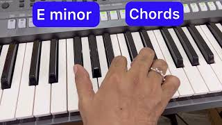 E minor scale and chords  Keyboard class  Fr Shiju [upl. by Loutitia247]