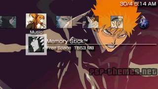 PSP Theme Bleach Theme PSPThemesNET [upl. by Davie]