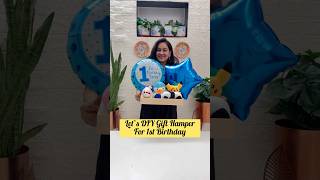 How To Make Gift 🎁 Hamper for 1st Birthday baby Boy sunitascreativeworld diybirthdaygifthamper [upl. by Ayotan]