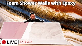 How to Make Foam Shower Walls with Epoxy  Live RECAP ProjectVanLife Summit [upl. by Eivad]