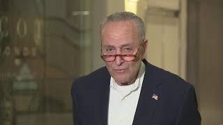 Senator Schumer holds update after Democrats projected to retain control of US Senate [upl. by Airtemad]