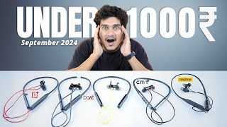 Top 5 Best Neckband Under ₹1000 in 2024 ⚡ Best Bluetooth Earphones under 1000 ⚡ September 2024 [upl. by Teirtza582]