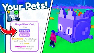 I hatched HUNDREDS of LEGENDARY EASTER EGGS to get the HUGE EASTER CAT in Pet Simulator X [upl. by Isoj]