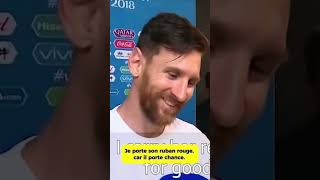 Pourquoi Lionel Messi portetil toujours cette ficelle rouge  🤔🇦🇷 [upl. by Ck]