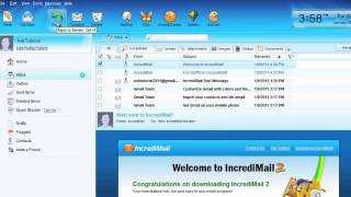 Como instalar y utilizar Incredimail [upl. by Ahsinned709]