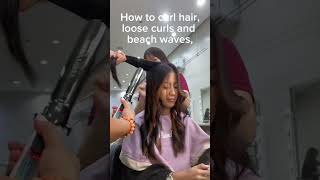 Quick and easy curling technique for long hair shortvideo hairstyle hair beautyartistry [upl. by Solracnauj]