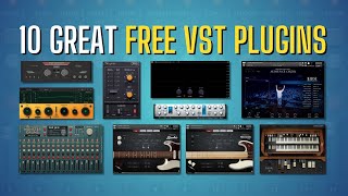 10 GREAT FREE VST PLUGINS  Sound Demo [upl. by Marlo]