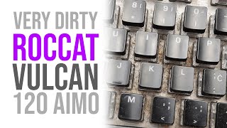 Cleaning one very dirty Roccat Vulcan 120 aimo ASMR [upl. by Mackie]