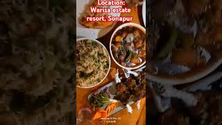 Warisa estate resort Sonapur  tasty food  short vdo  u tubers [upl. by Emogene]