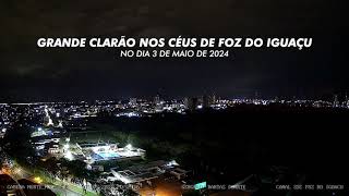 Clarão é visto e ouvido nos céus de Foz do Iguaçu na noite de 3 de maio de 2024 [upl. by Htennaj]