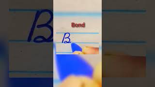 How to write the word Bond in cursive  Calligraphy writing  Hand Writing [upl. by Enilrek]