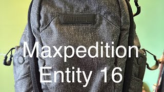 Maxpedition Entity 16 Sling Pack Review [upl. by Danita790]