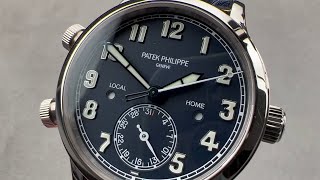 Patek Philippe Calatrava Pilot Travel Time 375mm 7234G001 Patek Philippe Watch Review [upl. by Aramahs]