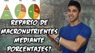 REPARTO DE MACRONUTRIENTES ¿PORCENTAJE OPTIMO [upl. by Gambrill507]