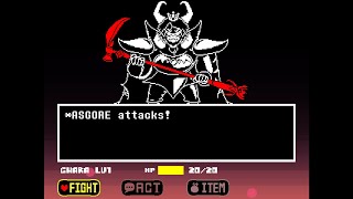 UNDERFELL Asgore Pacifist Battle [upl. by Ennairac]