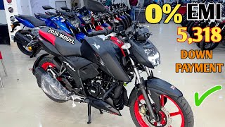 New Model 2024 TVS Apache RTR 160 4V BS6 Finance EMI Document 😱Down Payment✔️Easy Loan Details [upl. by Nereen616]