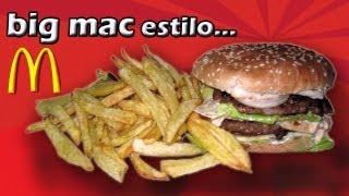 ✔ Recetas de Cocina  Como Hacer un Big Mac Casero [upl. by Nenney]