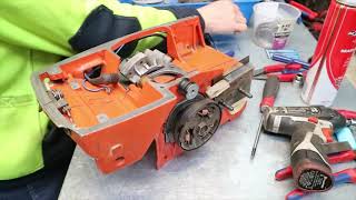 Husqvarna 3120xp Chainsaw Assembly Part 2 [upl. by Steinman]