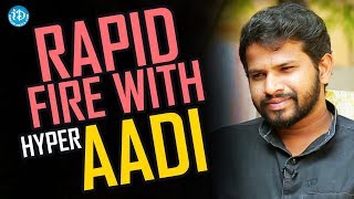 Rapid Fire With Hyper Aadi  Anchor Komali Tho Kaburlu [upl. by Raddi284]