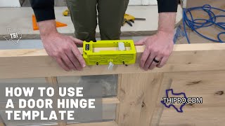 How to Use a Door Hinge Template [upl. by Perry]