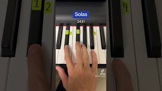 Solas easy piano tutorial [upl. by Lananna380]