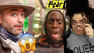 Kai Cenat Plays Fear Factor With Coyote Peterson REACTION [upl. by Aneej]