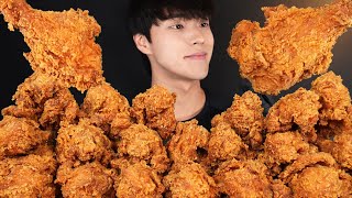 바삭한 후라이드 치킨 먹방 BHC 핫후라이드 치킨 FRIED CHICKEN MUKBANG ASMR [upl. by Cristabel]