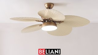 BELIANI  Ceiling Fan BORMEJO Gold [upl. by Silletram]