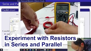 How to calculate the equivalent resistance of series and parallel connections with an experiment [upl. by Fennessy]