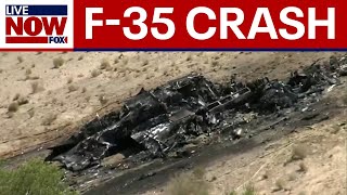 USMC F35 crashes and explodes near airbase Lockheed Martin confirms  LiveNOW from FOX [upl. by Earezed]